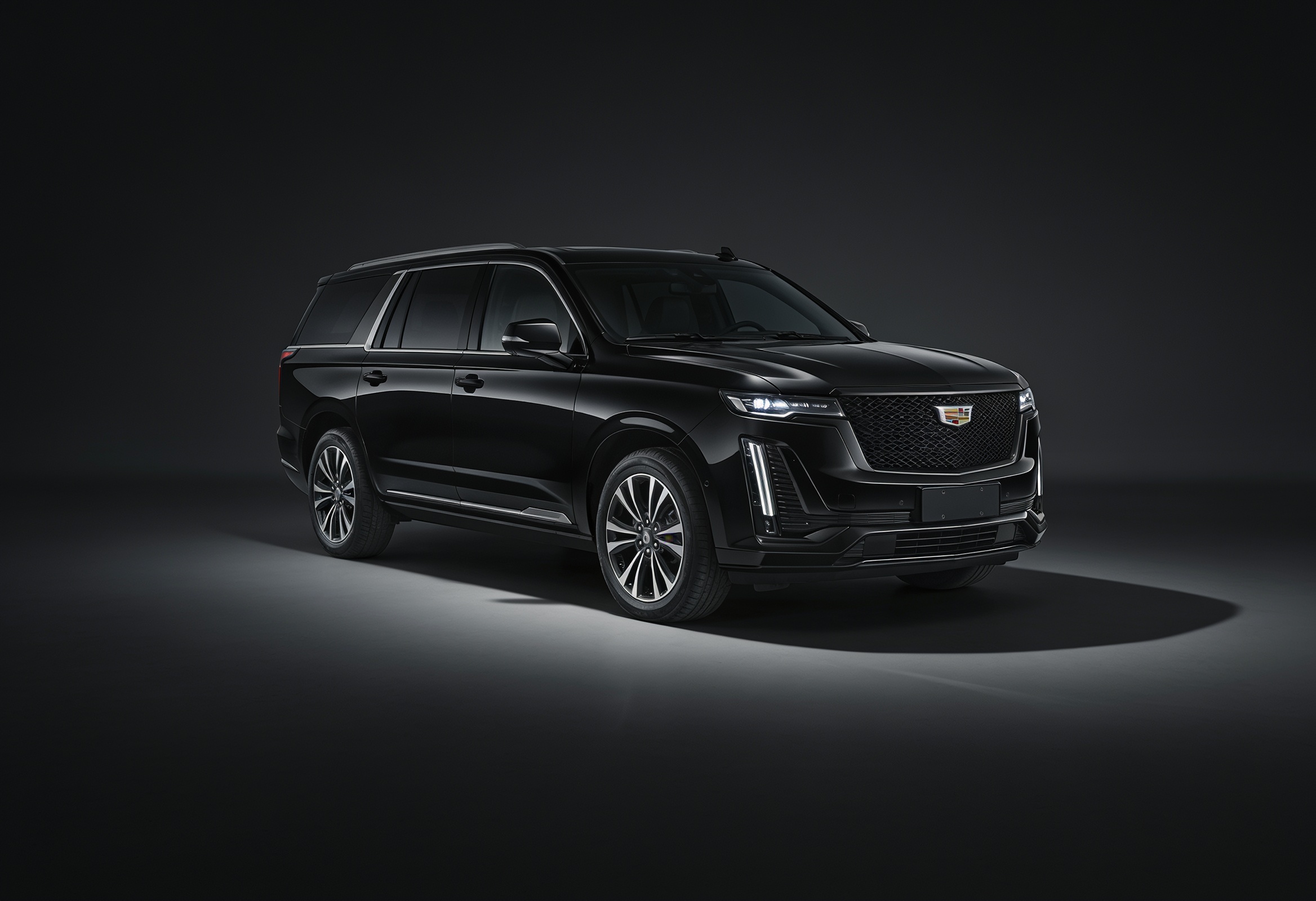 Black luxury SUV people-mover